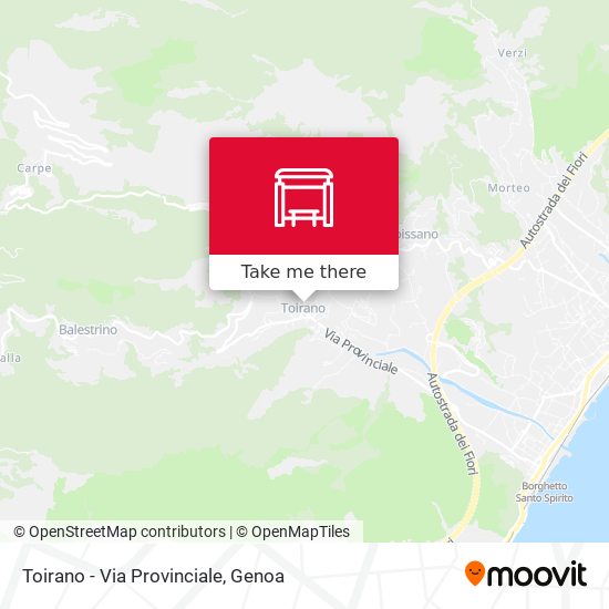 Toirano - Via Provinciale map