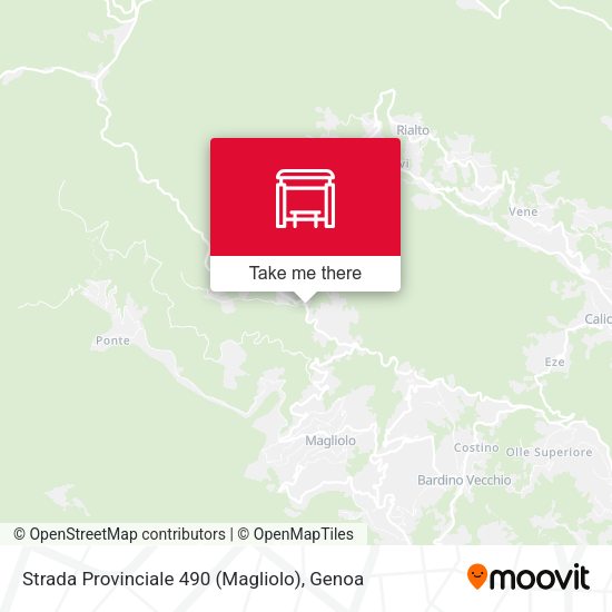 Strada Provinciale 490 (Magliolo) map