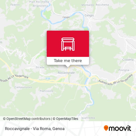 Roccavignale - Via Roma map
