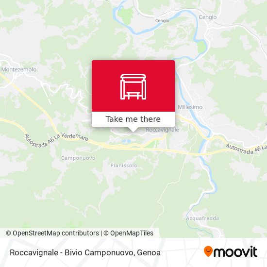 Roccavignale - Bivio Camponuovo map
