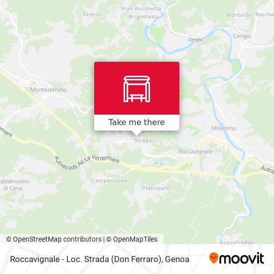 Roccavignale - Loc. Strada (Don Ferraro) map