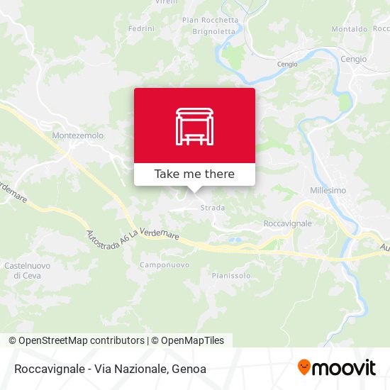 Roccavignale - Via Nazionale map