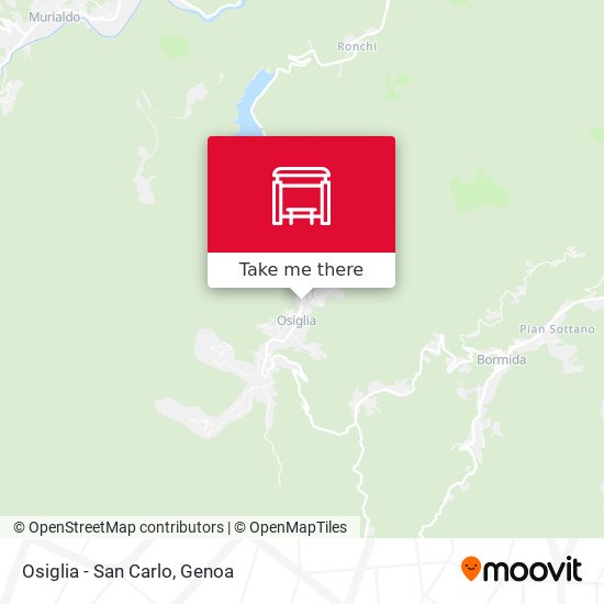 Osiglia - San Carlo map