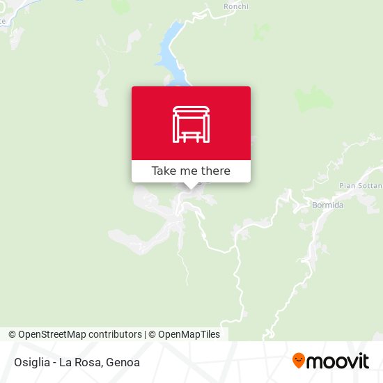 Osiglia - La Rosa map