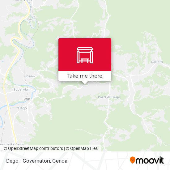 Dego - Governatori map