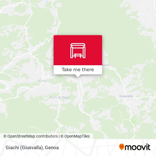 Giachi (Giusvalla) map