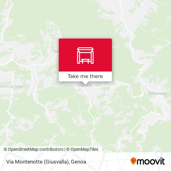 Via Montenotte (Giusvalla) map