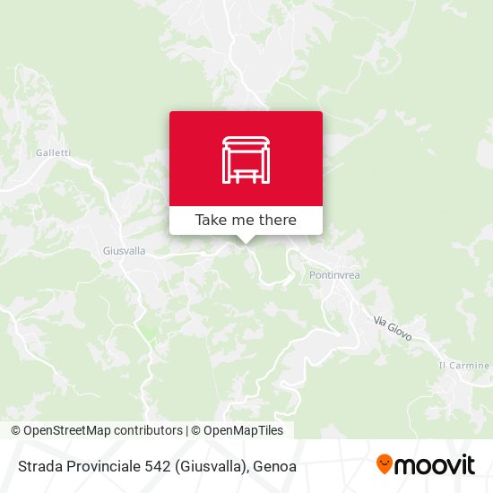 Strada Provinciale 542 (Giusvalla) map