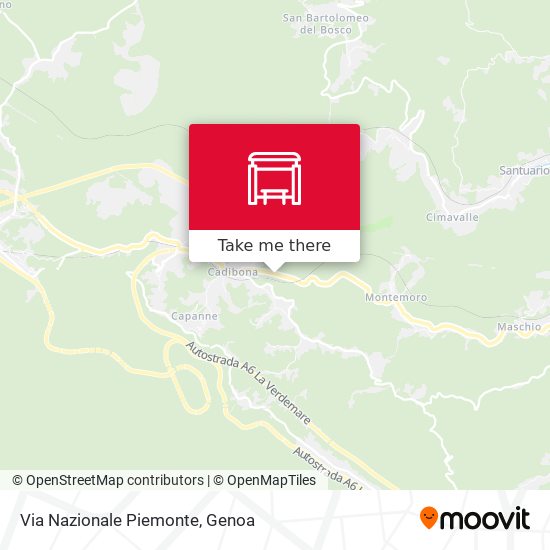 Via Nazionale Piemonte map