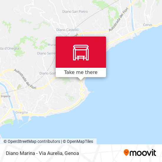 Diano Marina - Via Aurelia map