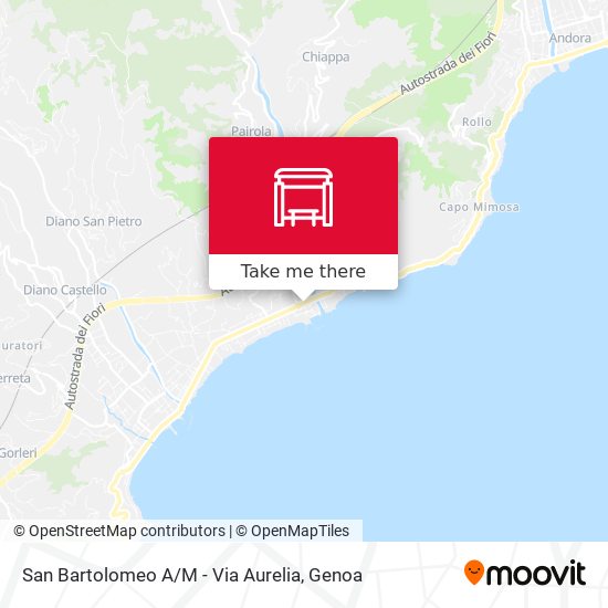 San Bartolomeo A / M - Via Aurelia map