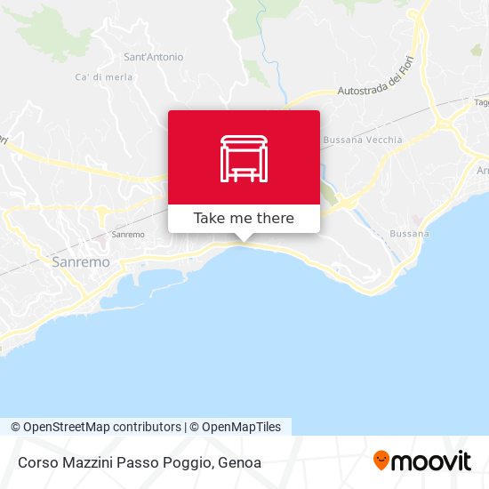 Corso Mazzini Passo Poggio map