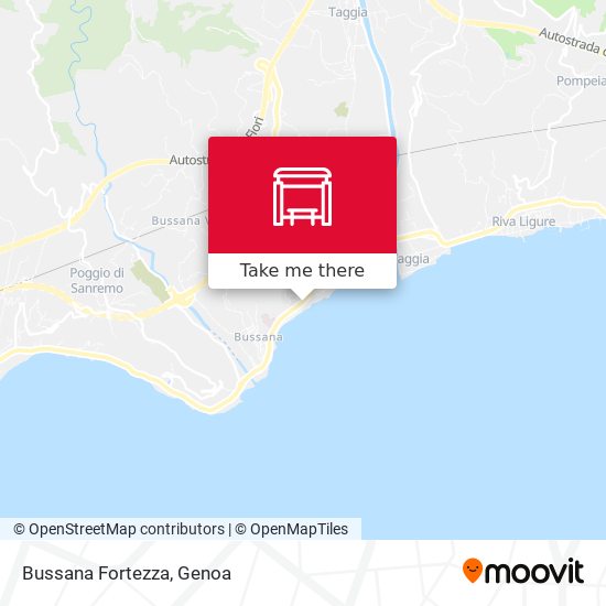Bussana Fortezza map