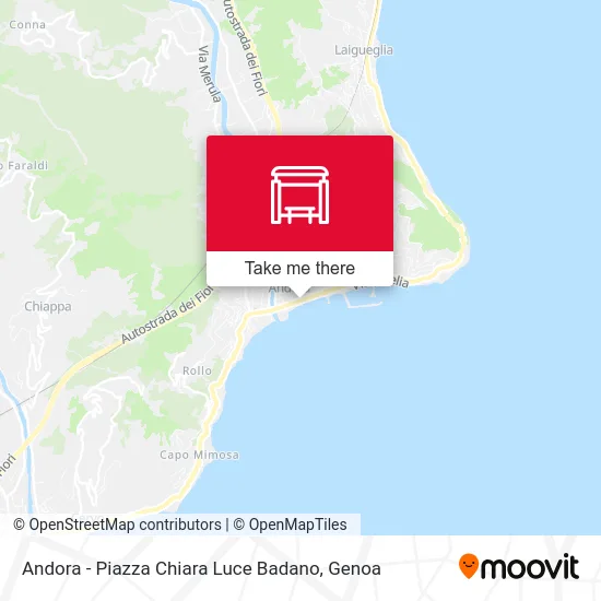 Andora - Chiara Luce Badano Square map