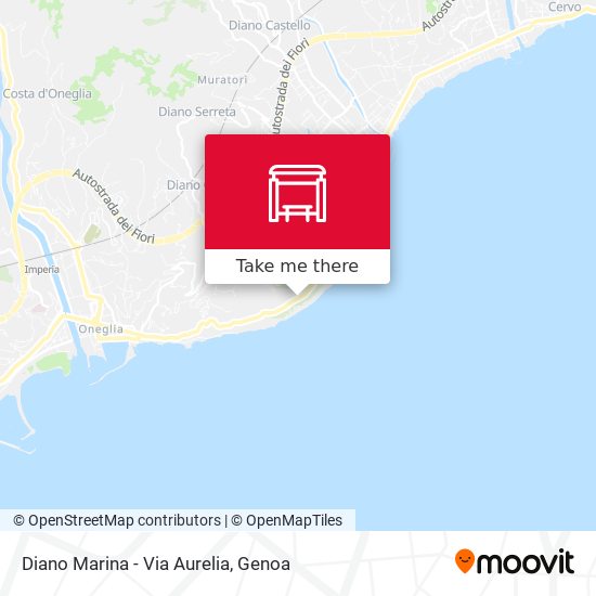 Diano Marina - Via Aurelia map
