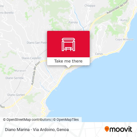 Diano Marina - Via Ardoino map