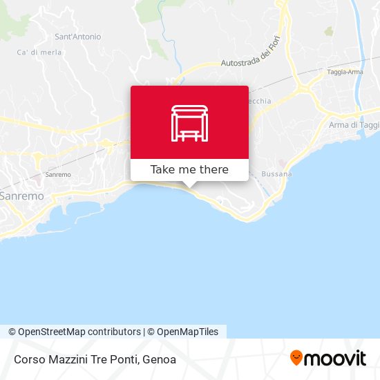 Corso Mazzini Tre Ponti map