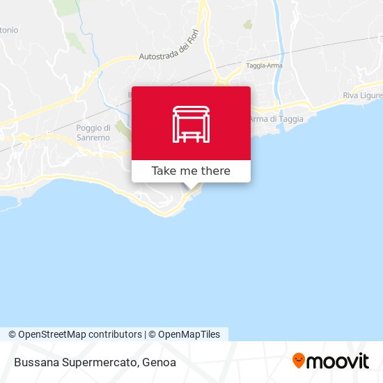 Bussana Supermercato map