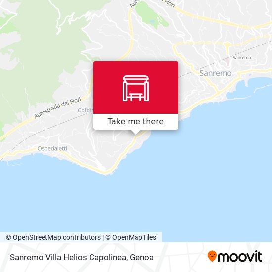 Sanremo Villa Helios Capolinea map