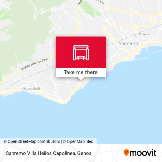 Sanremo Villa Helios Capolinea map