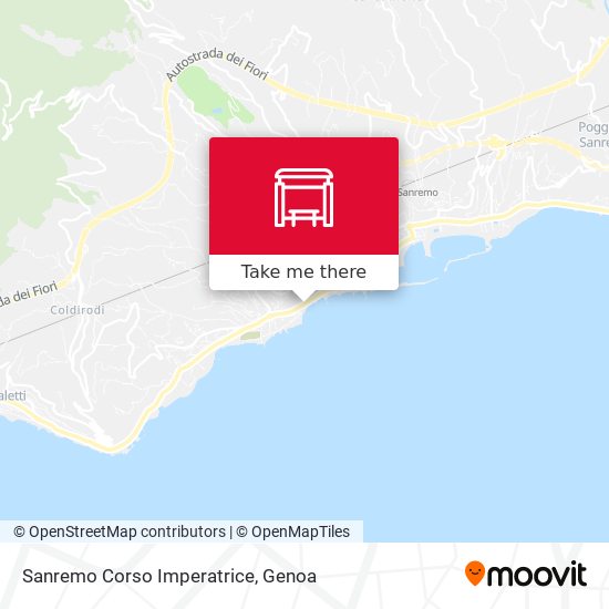 Sanremo Corso Imperatrice map