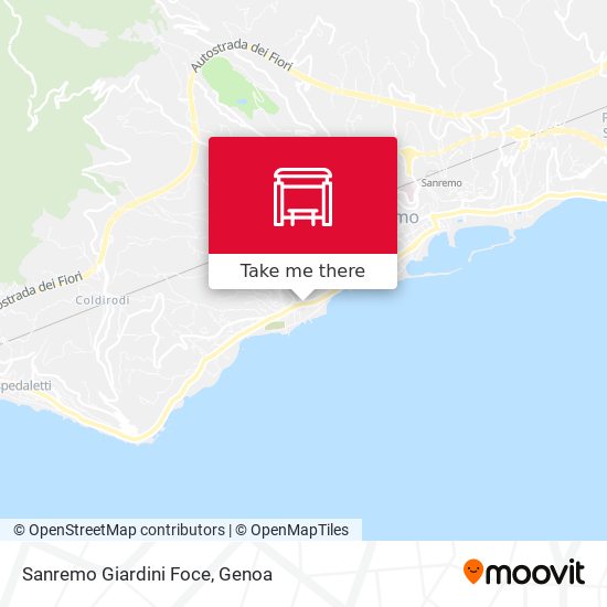 Sanremo Giardini Foce map