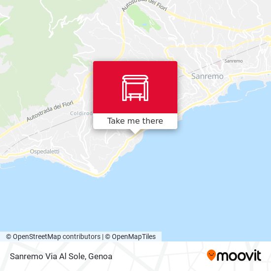 Sanremo Via Al Sole map