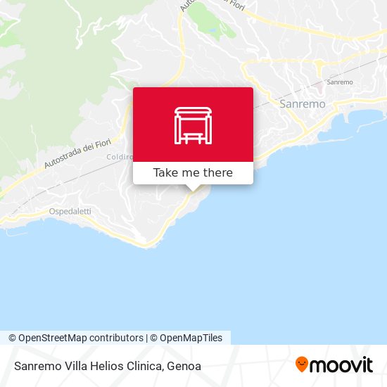 Sanremo Villa Helios Clinica map