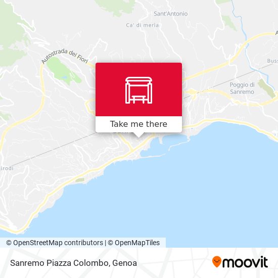 Sanremo Piazza Colombo map
