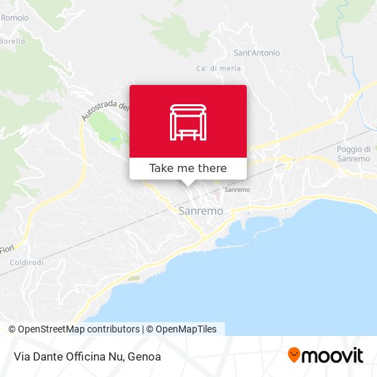 Via Dante Officina Nu map