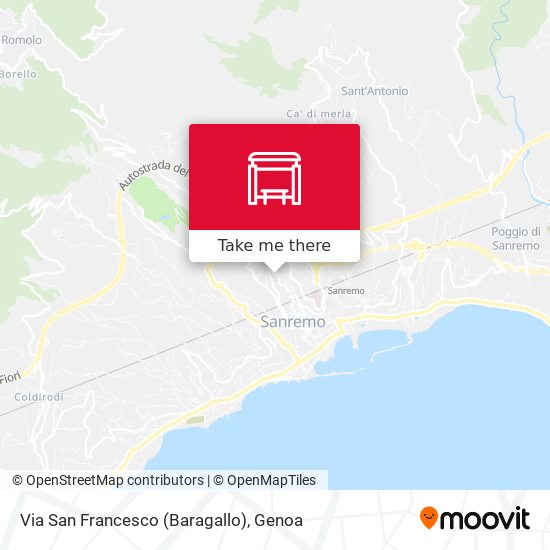 Via San Francesco (Baragallo) map