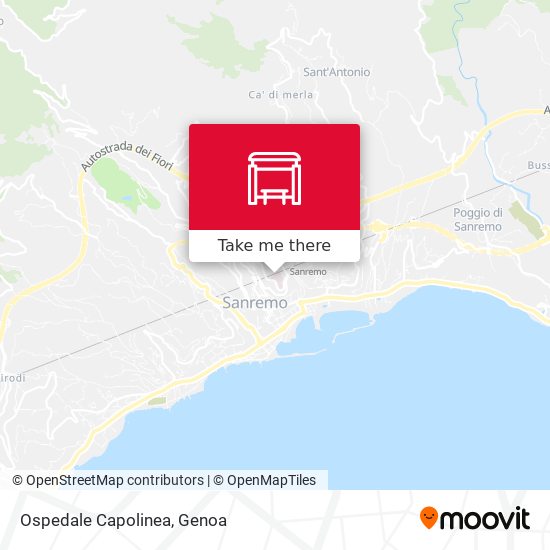 Ospedale Capolinea map