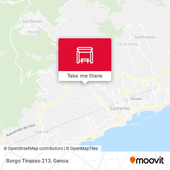 Borgo Tinasso 213 map