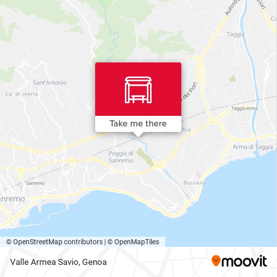 Valle Armea Savio map