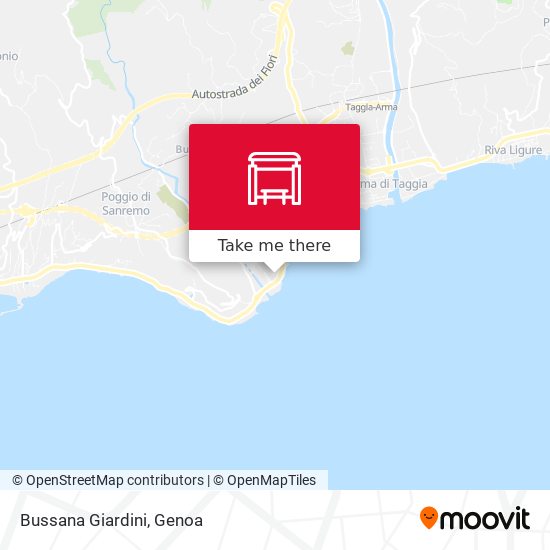 Bussana Giardini map