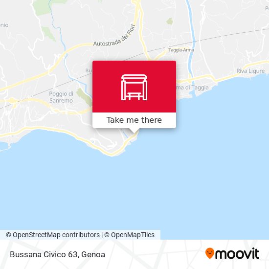 Bussana Civico 63 map