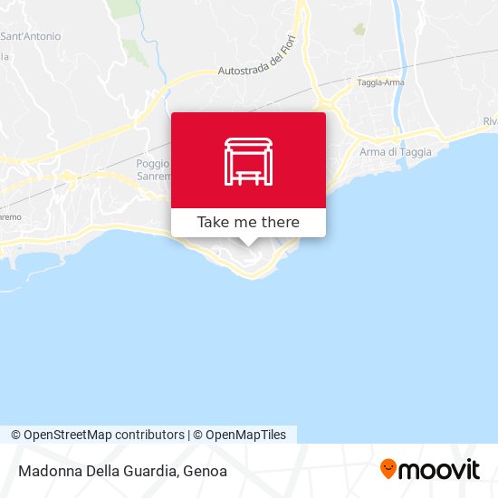 Madonna Della Guardia map