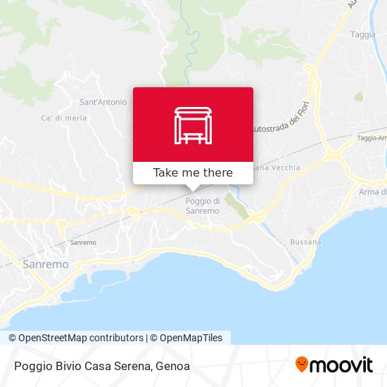 Poggio Bivio Casa Serena map
