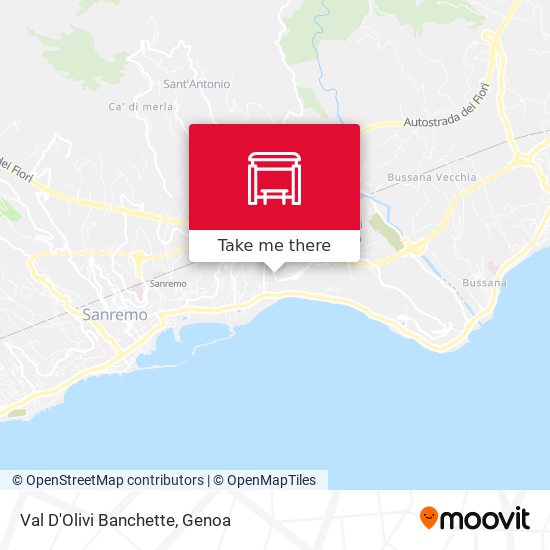 Val D'Olivi Banchette map