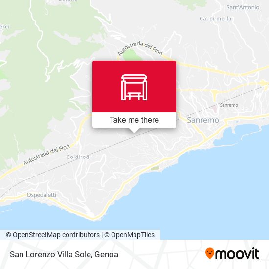 San Lorenzo Villa Sole map