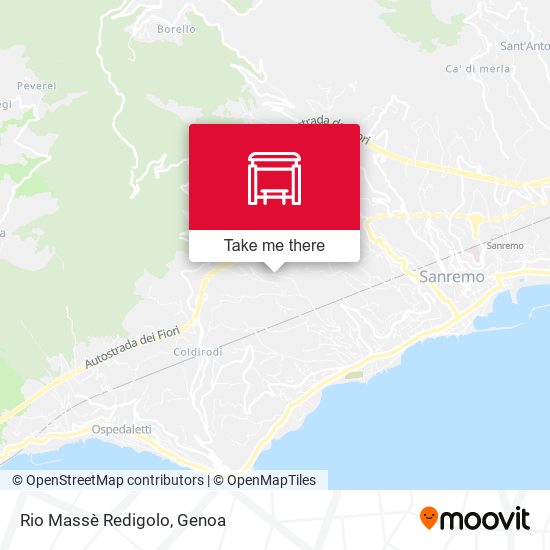 Rio Massè Redigolo map