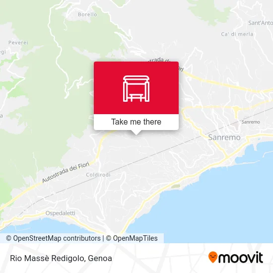 Rio Massè Redigolo map