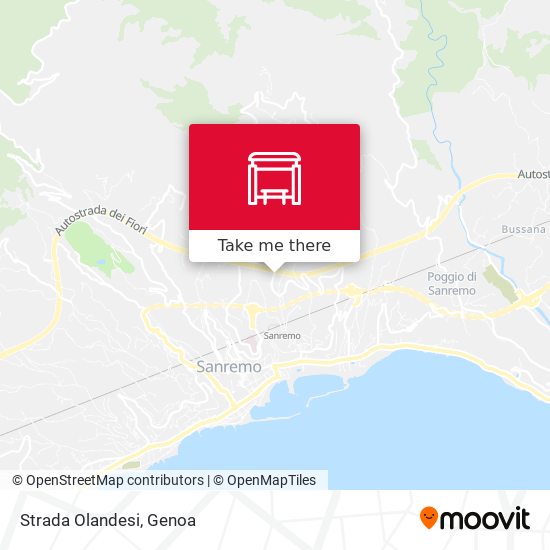 Strada Olandesi map