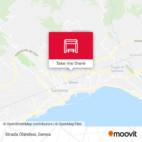 Strada Olandesi map