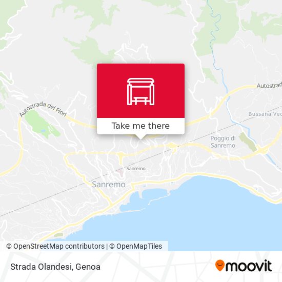 Strada Olandesi map