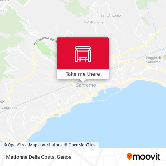 Madonna Della Costa map