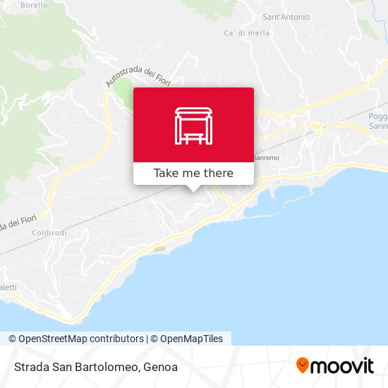Strada San Bartolomeo map
