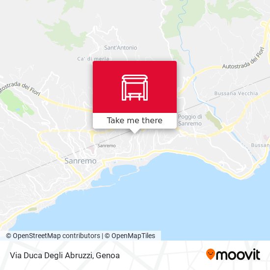 Via Duca Degli Abruzzi map