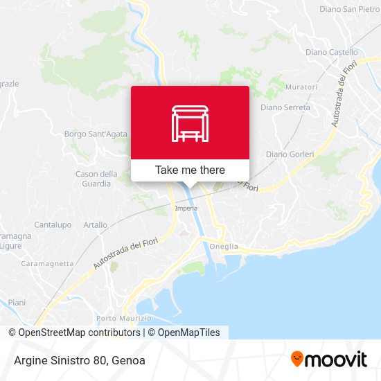 Argine Sinistro 80 map