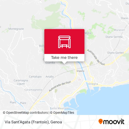 Via Sant'Agata (Frantoio) map